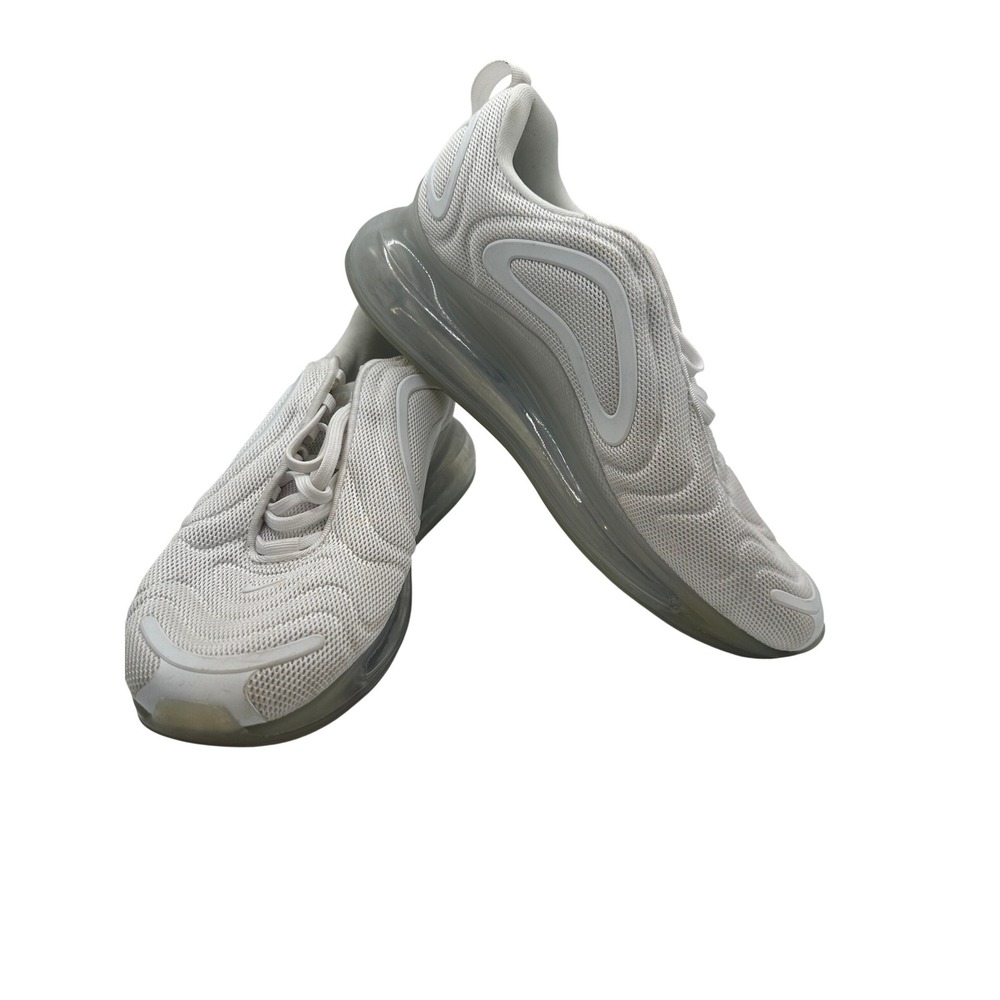 Nike Air Max 720 Triple White Mesh Running Shoes Mens AO2924-100